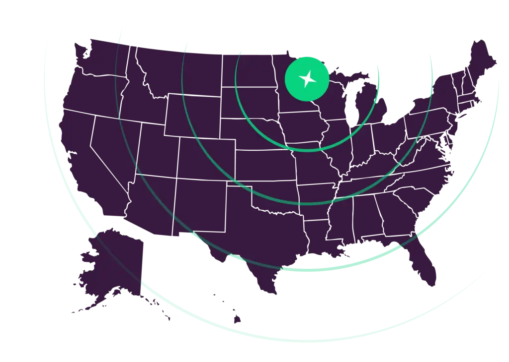 WeNumerate Accounting and Bookkeeping map in Duluth Minnesota and Minnesota